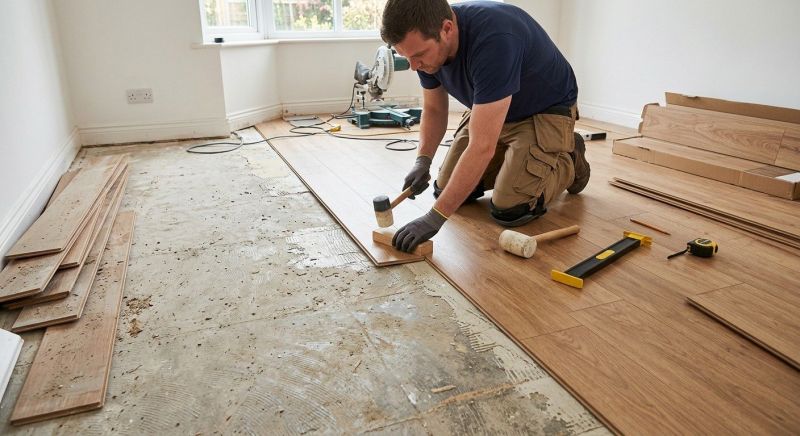Laminate Floor Replacement in Sadler, TX