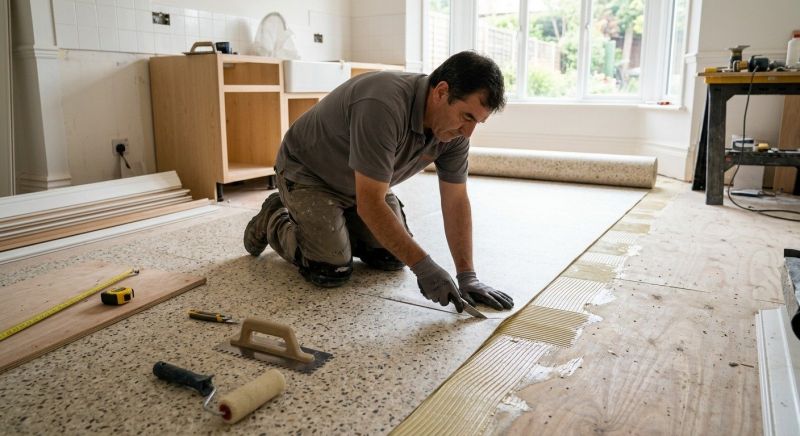 Linoleum Floor Installation in Kingston, OK