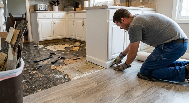 Linoleum Flooring Replacement in Sherman, TX