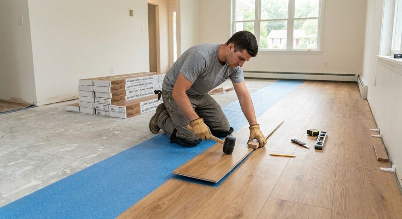 Lvt Flooring Installation in Kingston, OK