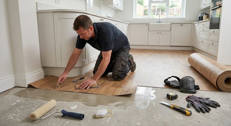 Sheet Linoleum Installation in Celina, TX